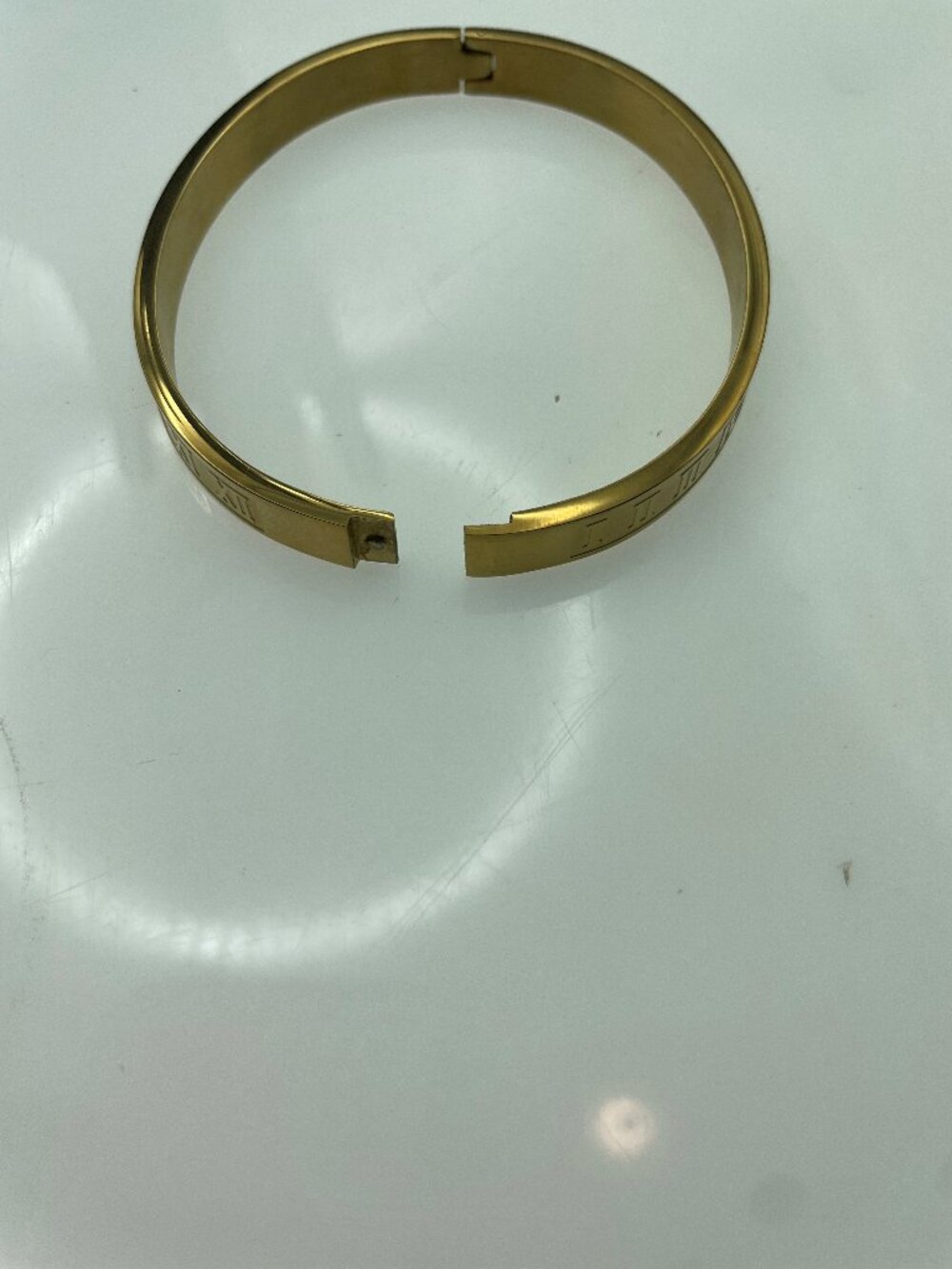 Roman Numeral Bangle Bracelet - Picture 4 of 6
